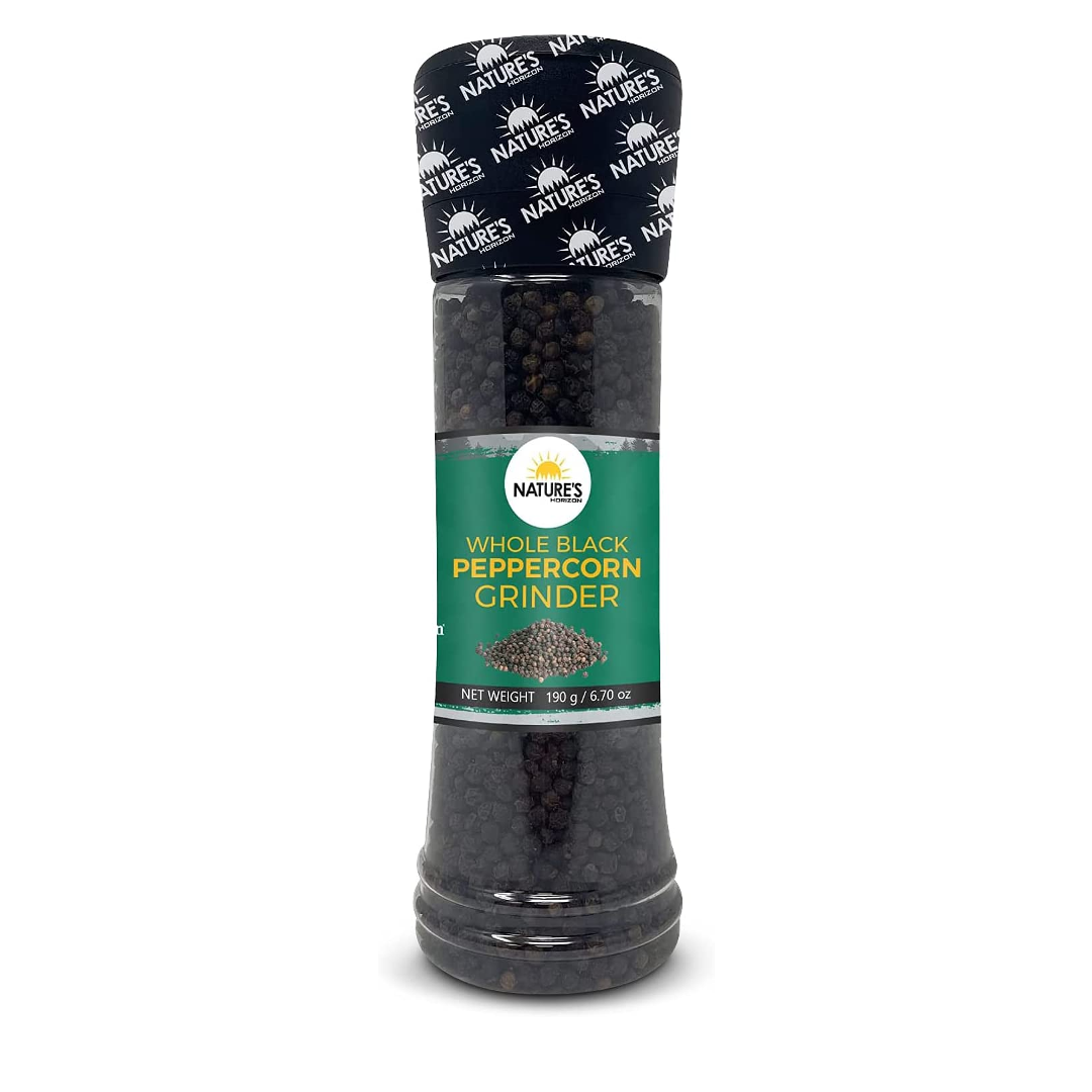 Whole Black Peppercorn Grinder 190g