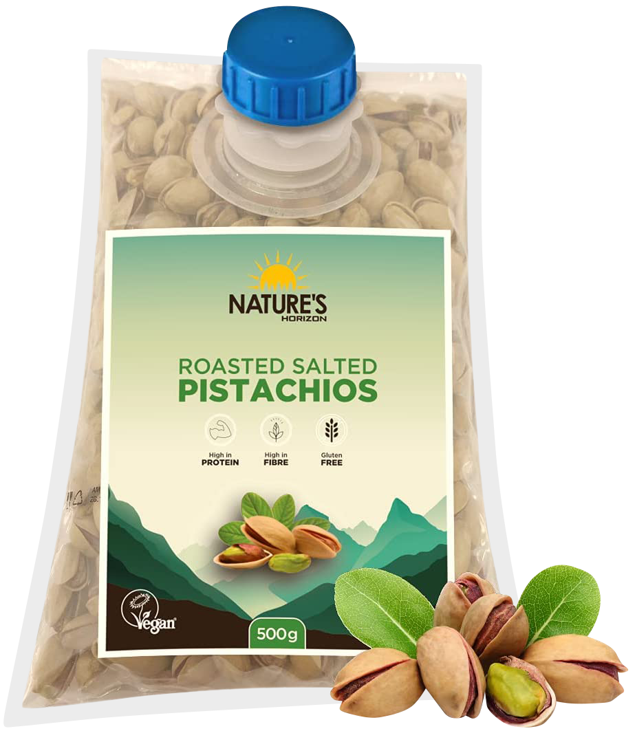 Roasted and Salted Pistachios 500g | Organic Wonders UK
