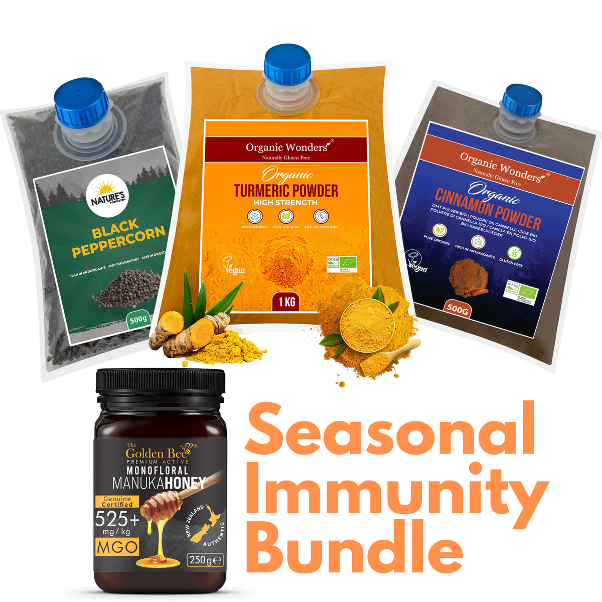 Seasonal Immunity Bundle – Organic Superfoods for Health