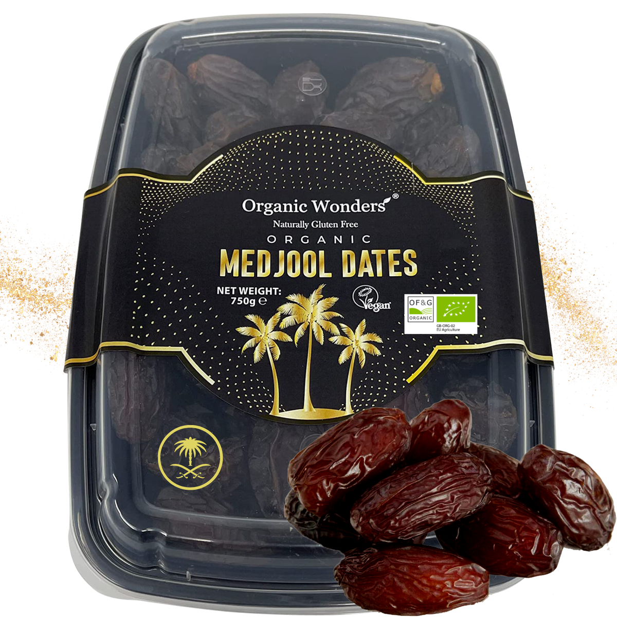 Organic Royal Saudi Medjool Dates 750g
