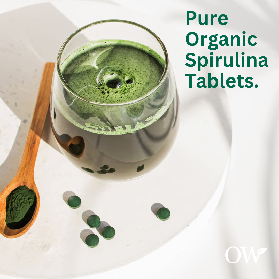 Organic Spirulina Tablets | 3 months supply | 600 x 500mg | Glowing Hair, Skin & Nails | High Iron