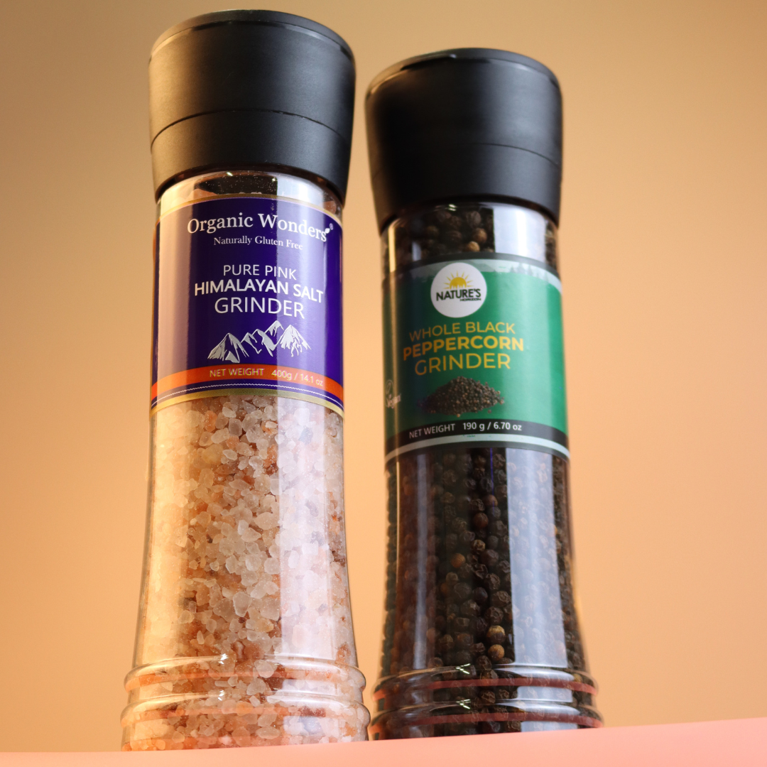 Salt & Pepper Grinder Bundle | Organic Wonders UK