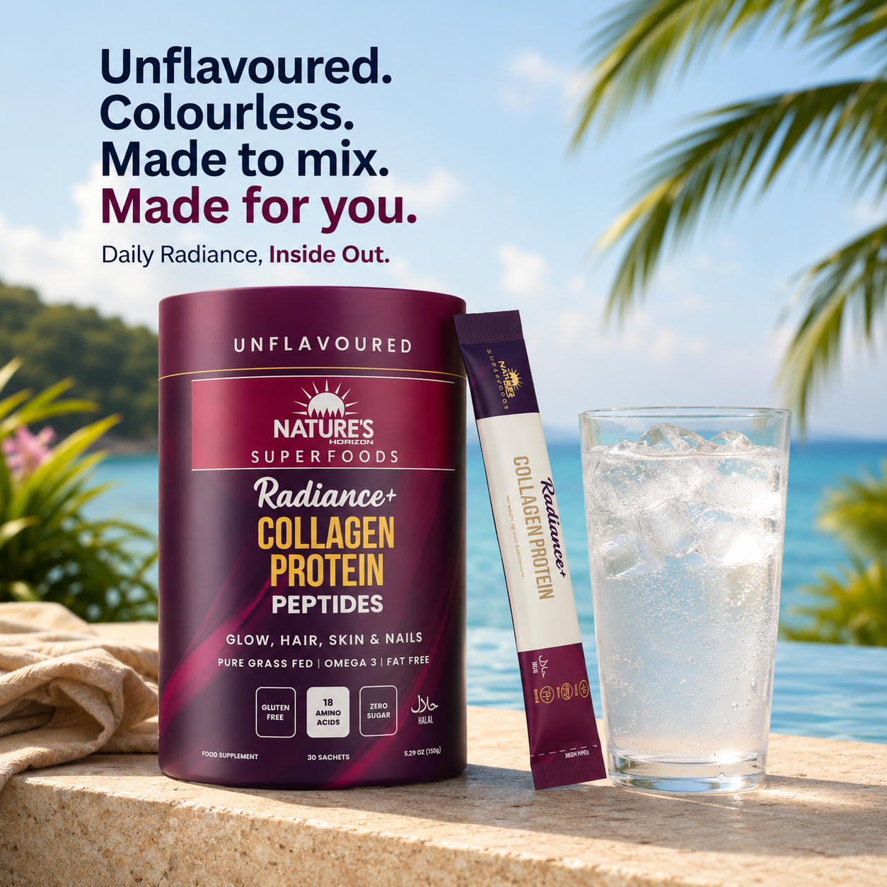 Radiance+ Halal Collagen Protein (30 Sachets)