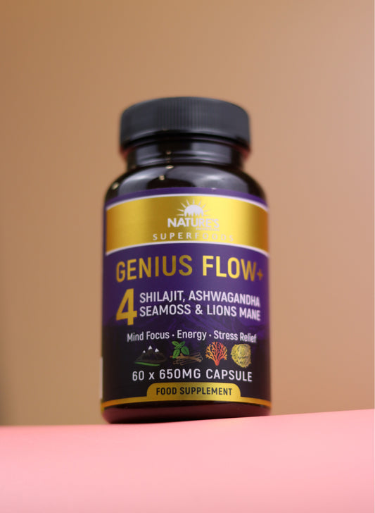 Genius Flow+ – Boost Focus & Clarity with Natural Nootropics