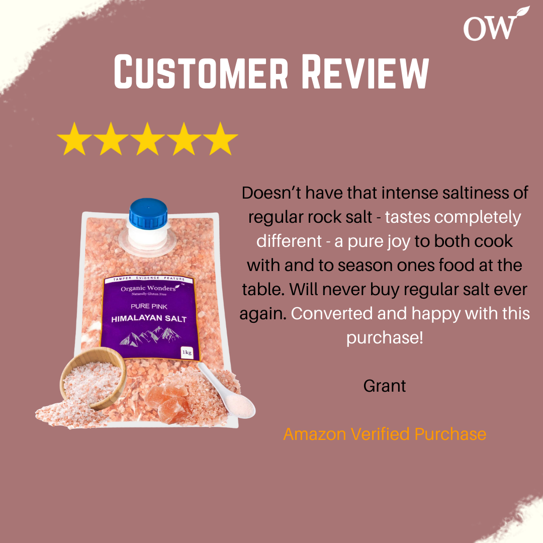 Pure Pink Himalayan Salt (Coarse) 1kg | Organic Wonders UK