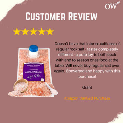 Pure Pink Himalayan Salt (Coarse) 1kg | Organic Wonders UK