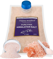 Pure Pink Himalayan Salt (Fine) 1kg | Organic Wonders UK