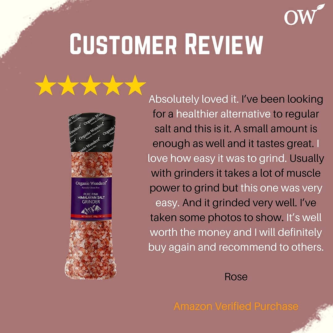 Himalayan Salt Grinder 400g | Organic Wonders UK