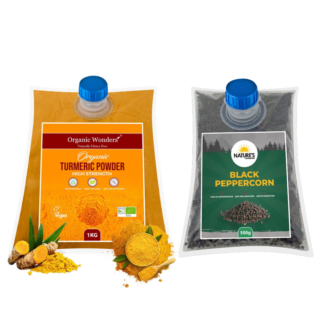 Immunity Bundle – Organic Turmeric & Black Peppercorns
